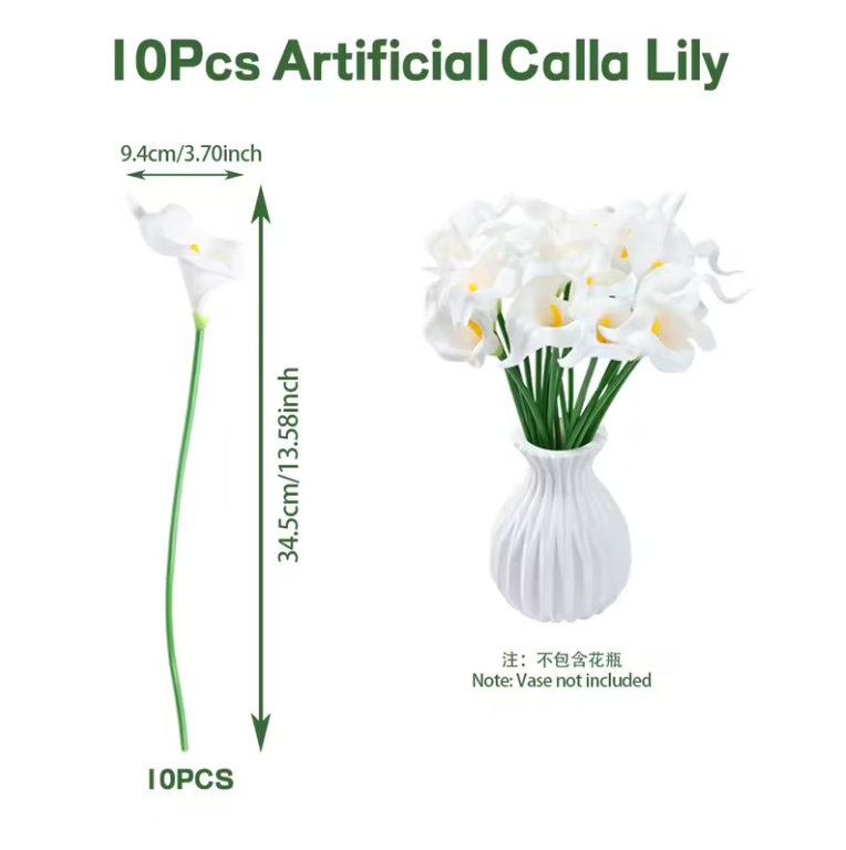 Konstgjorda Calla Liljor 10st