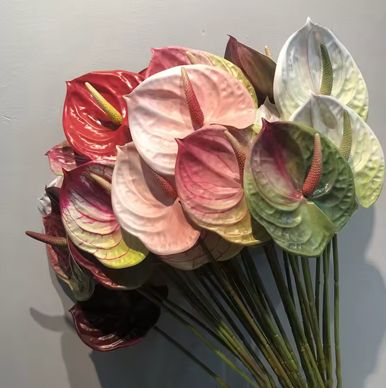 Konstgjorda Anthurium Blomma Goose Palm