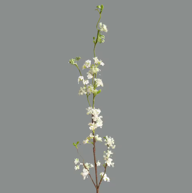 konstgjorda Snow Willow blommor 9st
