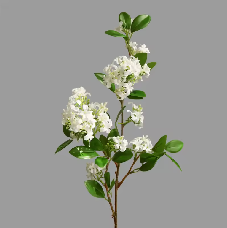 konstgjorda Snow Willow blommor 9st