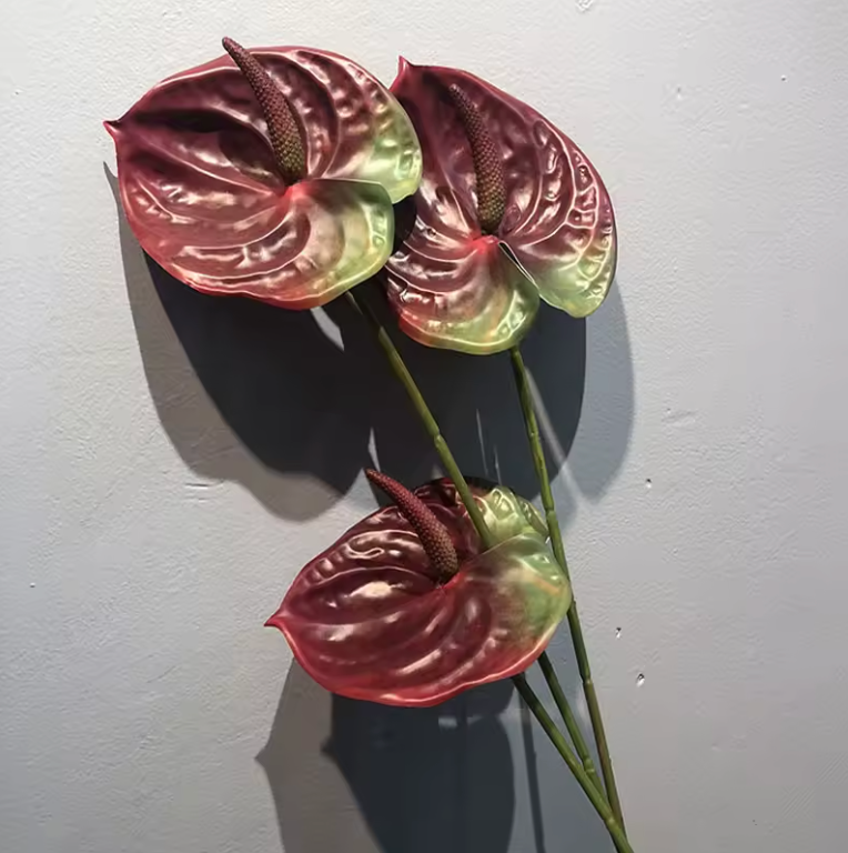 Konstgjorda Anthurium Blomma Goose Palm