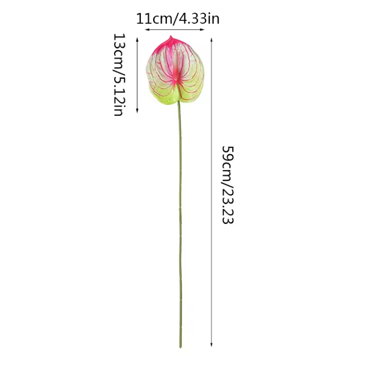 Konstgjorda Anthurium Blomma Goose Palm