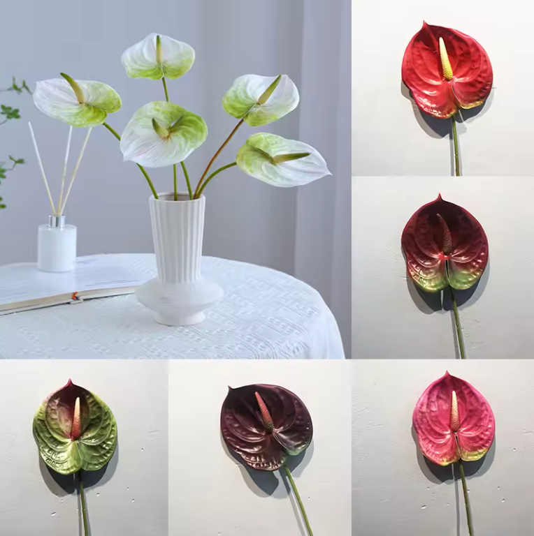 Konstgjorda Anthurium Blomma Goose Palm