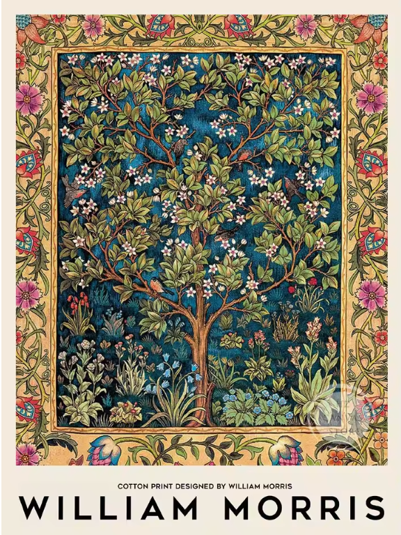 HERITAGE Canvastavla Blomstermotiv Träd