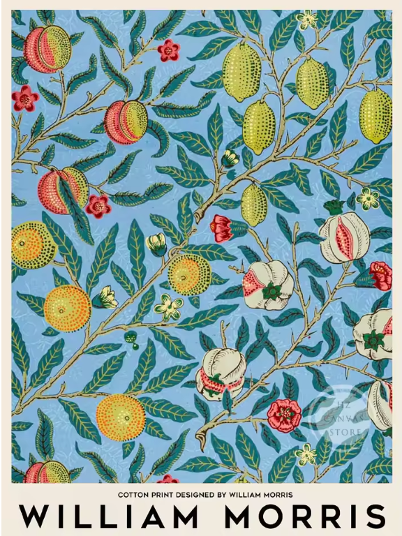 HERITAGE Canvastavla Blomstermotiv Fruktgren