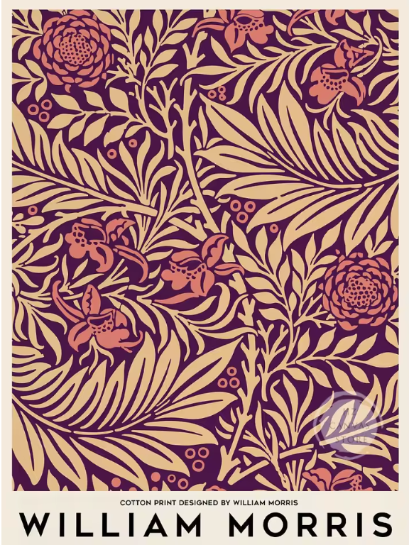 HERITAGE Canvastavla Blomstermotiv Röda blad