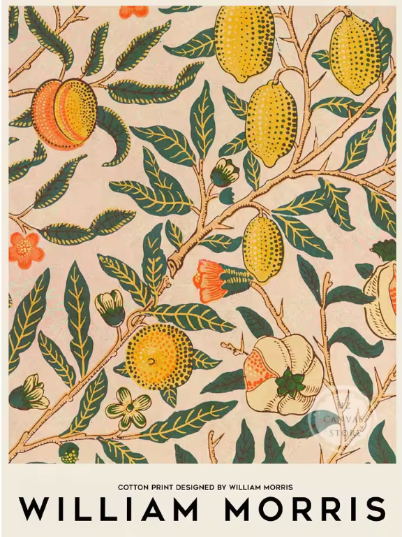 HERITAGE Canvastavla Blomstermotiv gula citroner