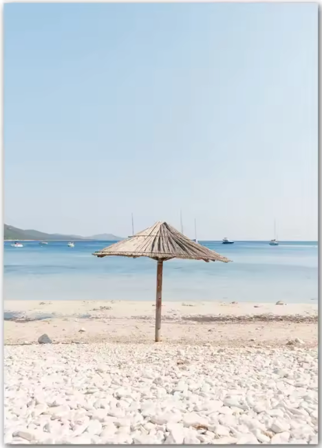 OCEANSIDE Canvastavla Havsmotiv Parasoll